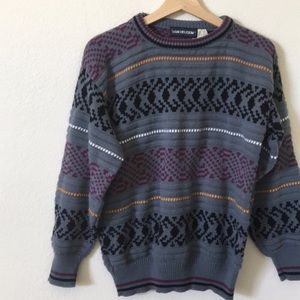 Van Heusen aztec design vintage soft sweater